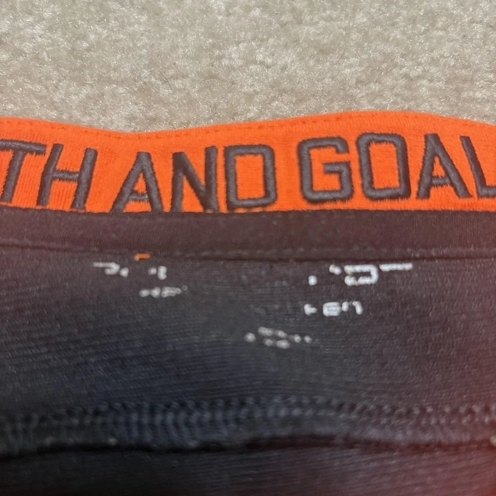 Polo Sport Ralph Lauren Football Jersey Mens Medium Black Orange Trim 3 4th Goal